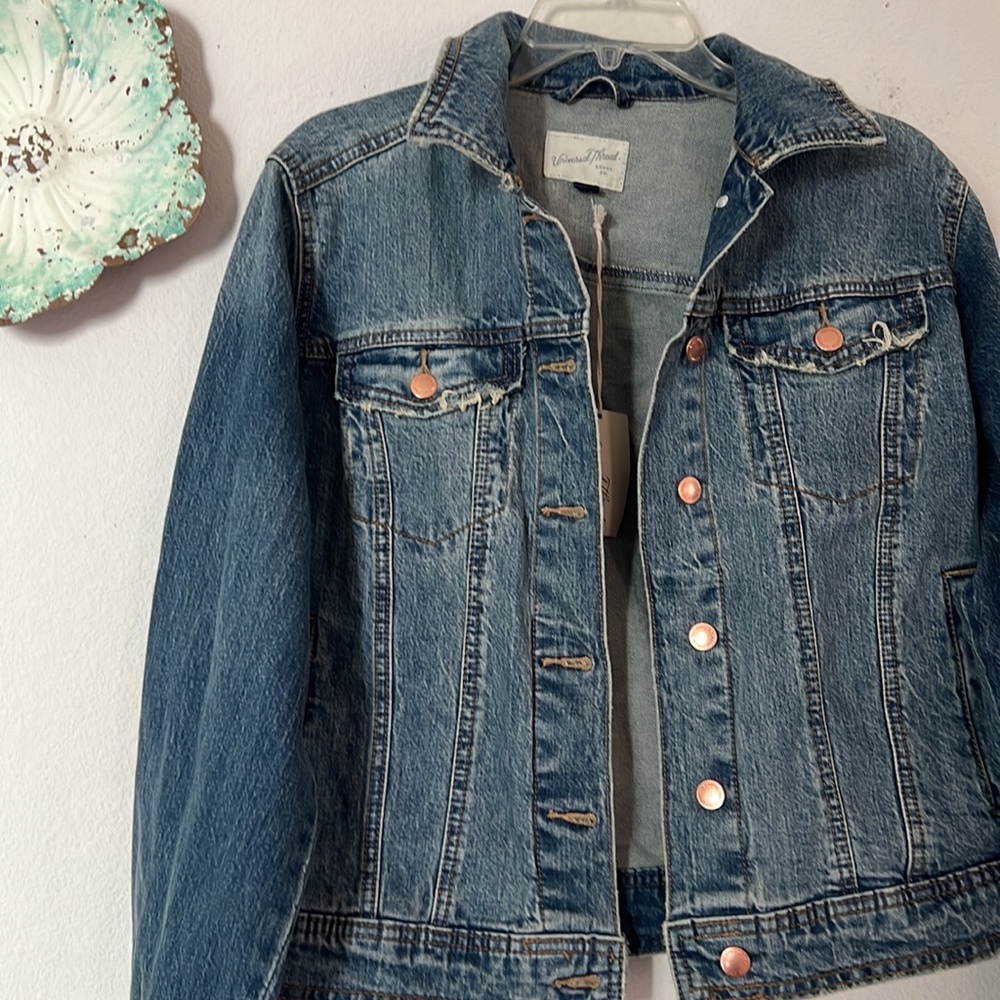 Universal Thread Women's Denim Jacket - image 7